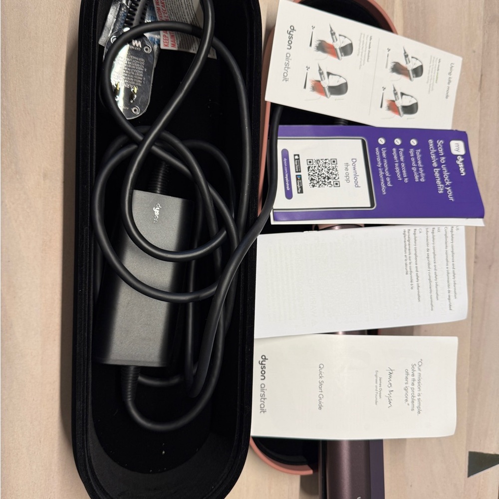 Dyson airstrait straightener in Jasper Plum color- like new with box - Picture 8 of 9